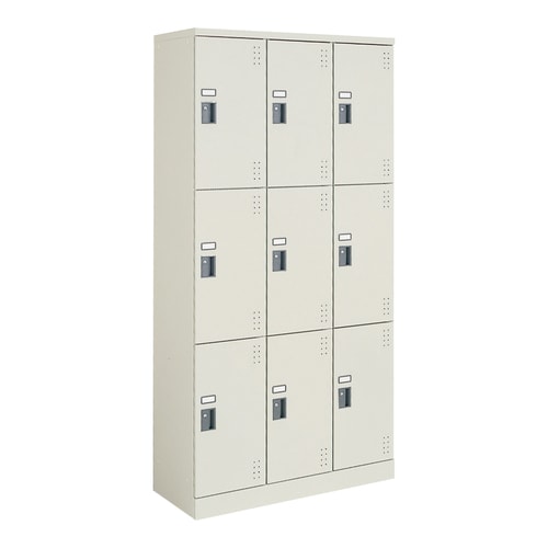 スクールロッカー ハイ3×3標準扉 シリンダー錠