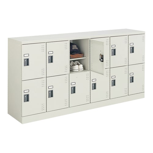 スクールロッカー ロー6×2標準扉 シリンダー錠