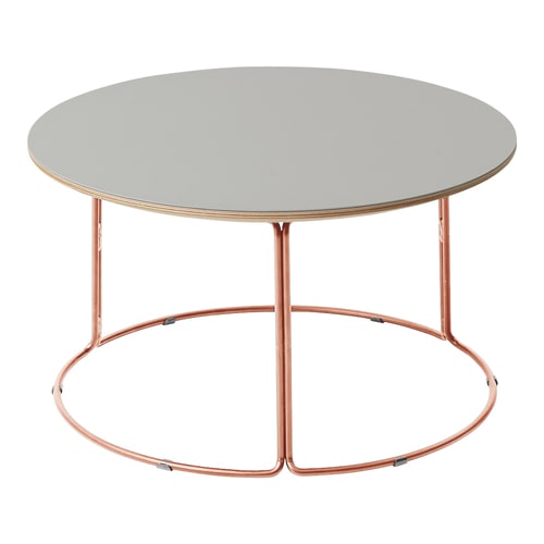 テーブル CK−750 リノリウム天板 カッパー脚