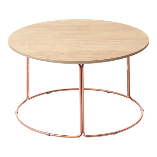 テーブル CK−750 メラミン天板 カッパー脚