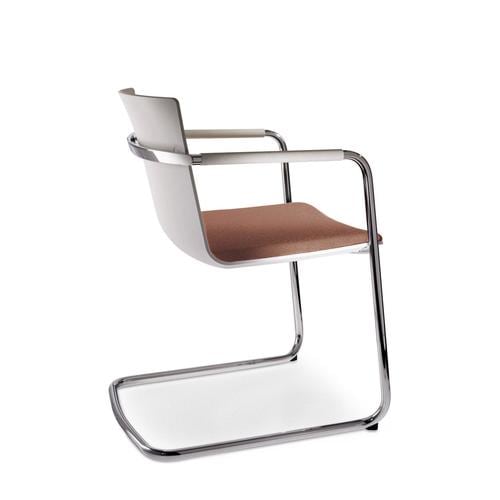 肘付き ミーティングチェア ネオス座クッション付き