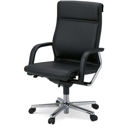 肘付中綿クッションFSラインメッキ脚背座アーム本革