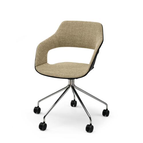 肘付き キャスタータイプ オッコ 背座クッション