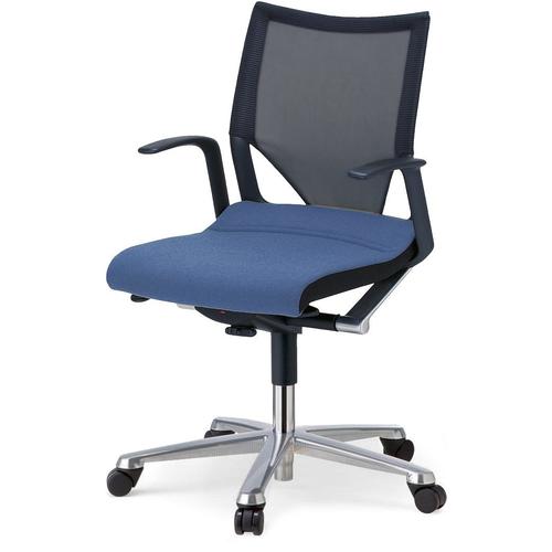 肘付きコンパクトモダス 背メッシュ 座布