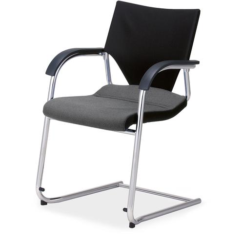 肘付ビジター モダス メッキ脚 背シート 座本革