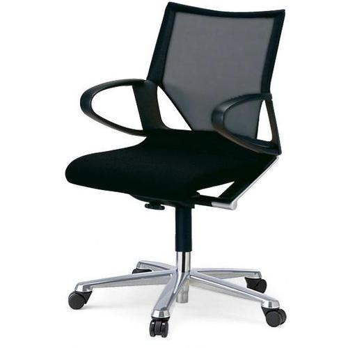 肘付ミディアム モダス アルミ脚背メッシュ 座本革