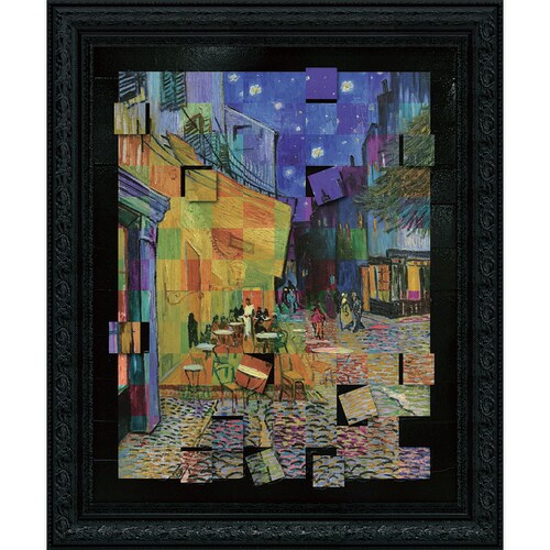 名画モザイクアート ゴッホ 夜のカフェテラスM