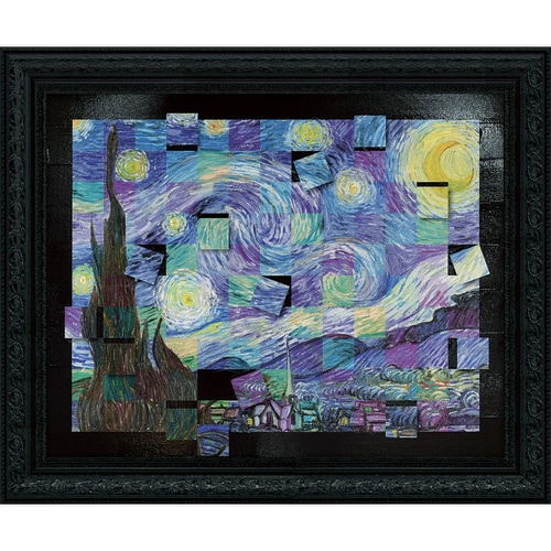 名画モザイクアート ゴッホ 星月夜M