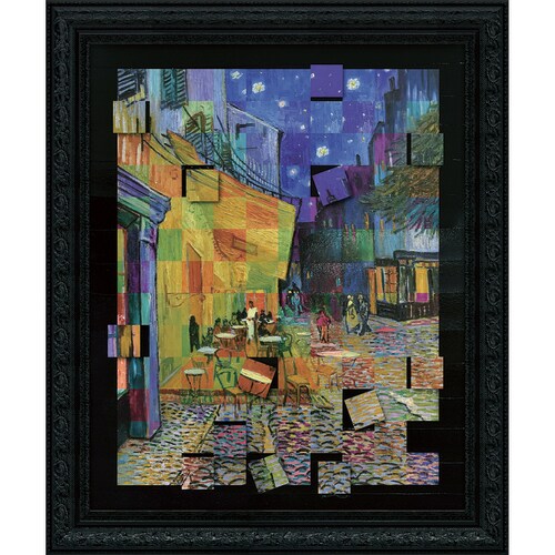 名画モザイクアート ゴッホ 夜のカフェテラスL