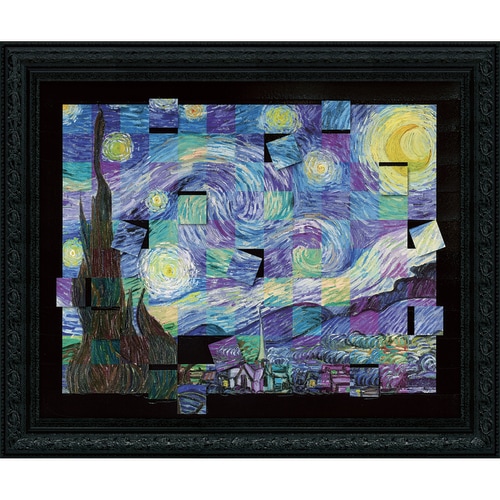 名画モザイクアート ゴッホ 星月夜L