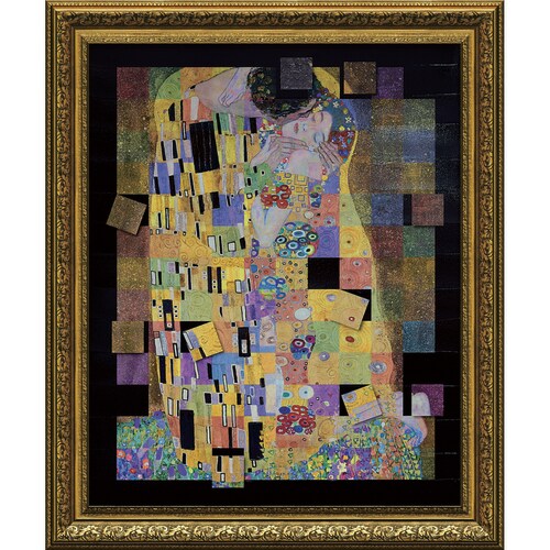 名画モザイクアート クリムト ザ・キスL