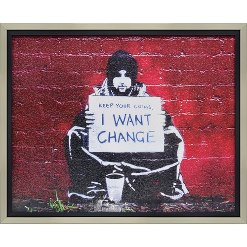 バンクシー アイワントチェンジ