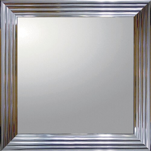 デコ大型ミラーシャープ 正方形 メタルSV