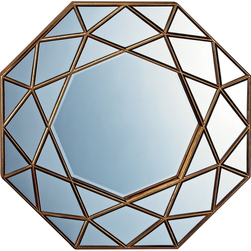 ダイヤモンドアートミラー アンティークゴールド