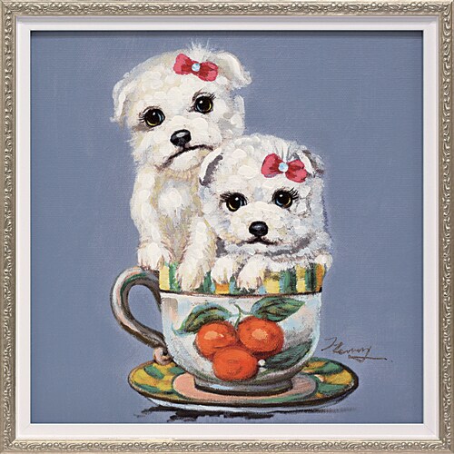 オイルペイントアート ツーパピーインカップ S