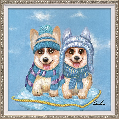 オイルペイントアート ニットキャップツイン S