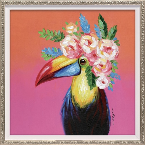 オイルペイントアート トロピカルフラワー S