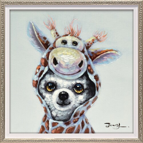 オイルペイントアート リトルドッグ S