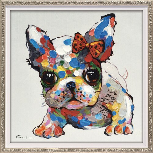 オイルペイントアート ベビードッグ S