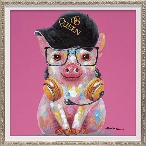 オイルペイントアート ピッグクイーン S