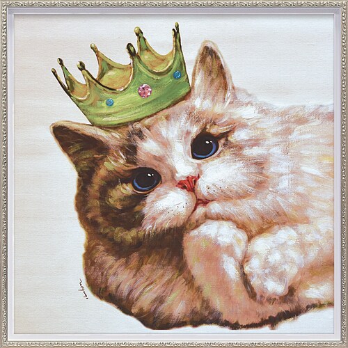 オイルペイントアート キングキャット M