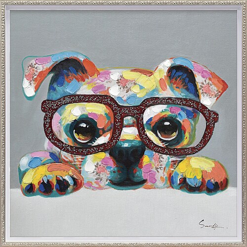 オイルペイントアート グリッターグラス M