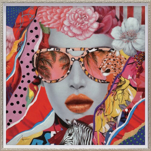 オイルペイントアート ワイルドコラージュ M