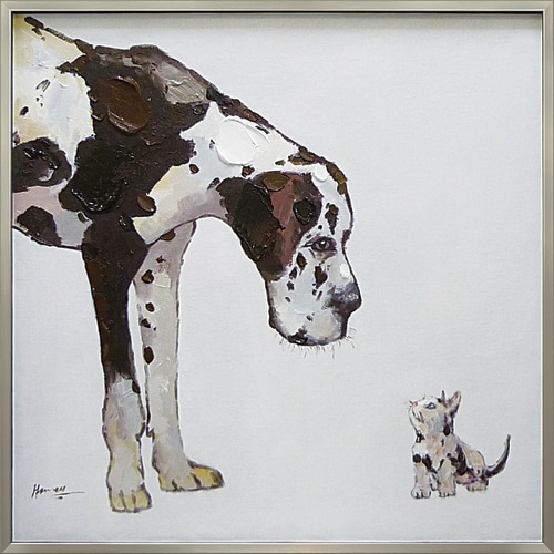 オイルペイントアート ベストフレンド