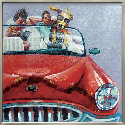 オイルペイントアート ドッグドライブ