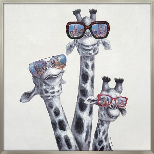 オイルペイントアート ビューシティジラフ