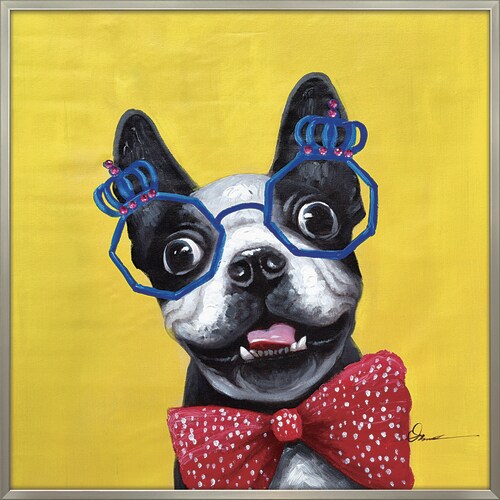 オイルペイントアート コメディアンドッグ