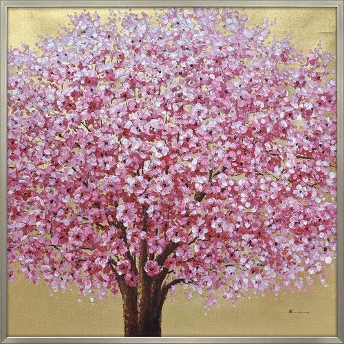 オイルペイントアート ゴールデンサクラ