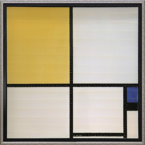 モンドリアン コンポジションブルー&イエローM