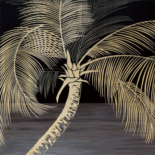 Wスカルプチャー パームツリー BK+NP