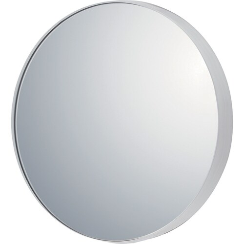 スリムミラー ラウンドL グロスWH