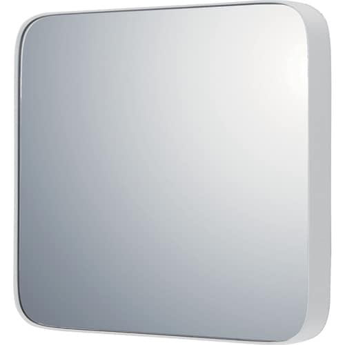 スリムミラー ラウンドコーナーL グロスWH