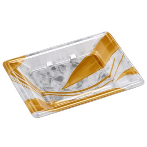 刺身容器 平舟18−13 本体 金ささ銀 ×30