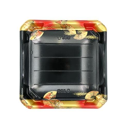 刺身容器 美彩31−31 本体 金フチ扇 ×28