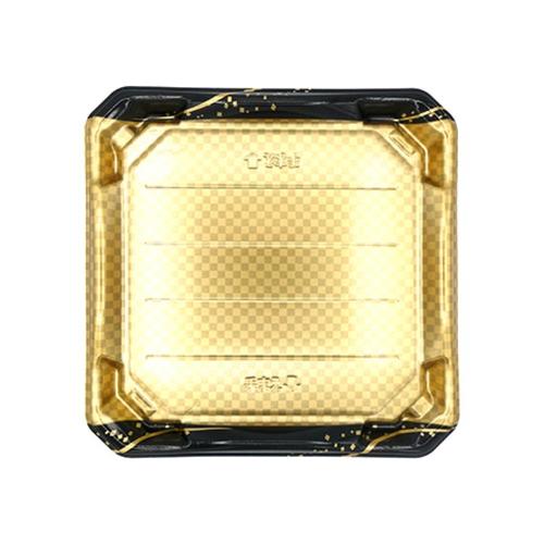 刺身容器 美彩31−31 本体 箔市松金 ×28