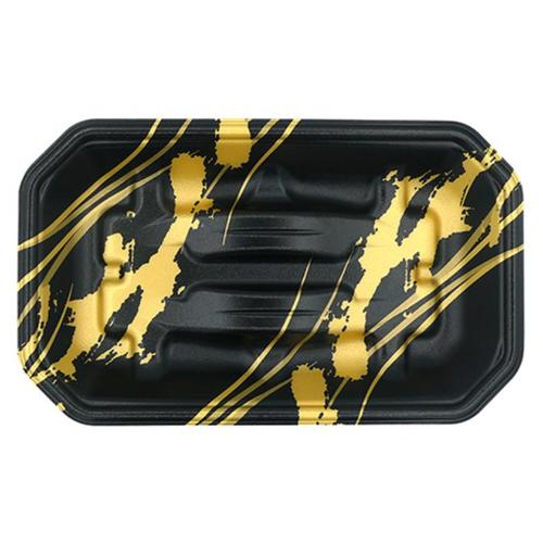 刺身容器 豊漁24−14(27)A 線ふで金×12