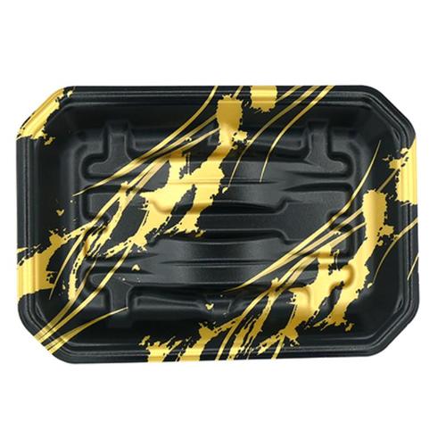 刺身容器 豊漁25−17(27)A 線ふで金×10