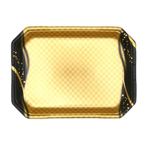 発泡トレー しゃぶしゃぶ4人浅LS 波格子金 ×6