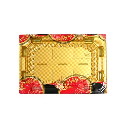 刺身容器 カレン24−16 本体 花明り金 ×8