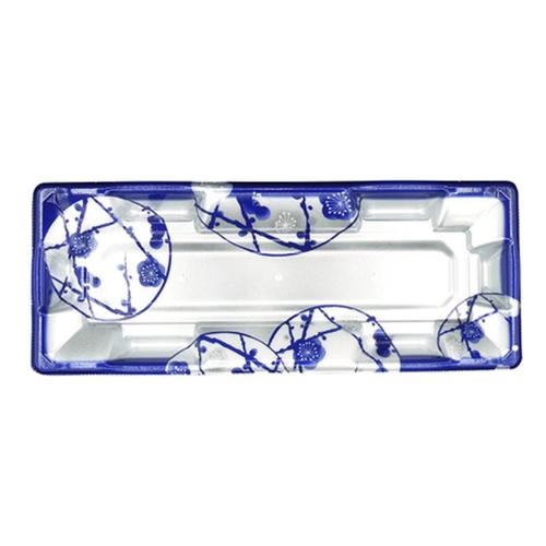 刺身容器 長角皿29−11 本体 はな絵紺 ×16