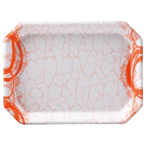 発泡トレー しゃぶしゃぶ4人浅LS 旬香橙 ×6