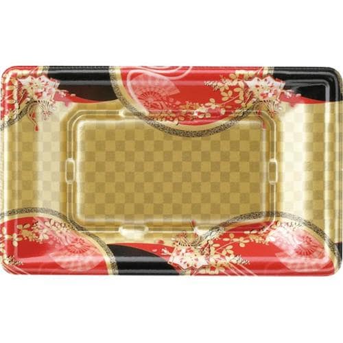 刺身容器 平舟18−11 本体 花明り金 ×30