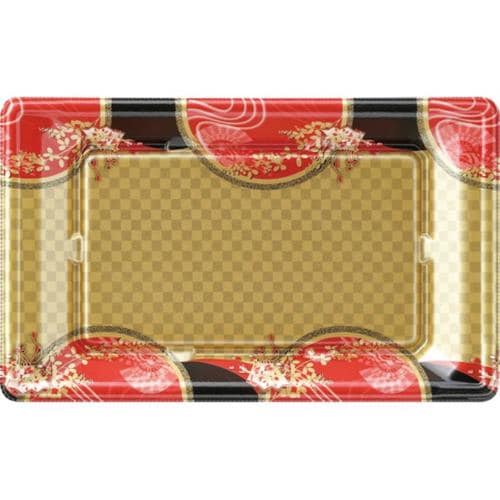 刺身容器 平舟25−15 本体 花明り金 ×16