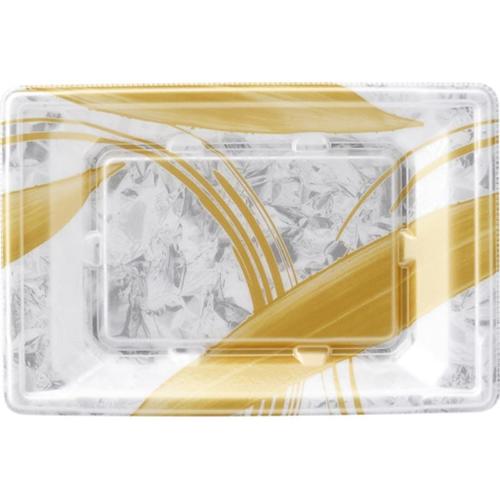 刺身容器 平舟20−13 本体 金ささ銀 ×30