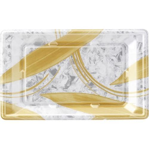 刺身容器 平舟25−15 本体 金ささ銀 ×16