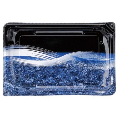 四季皿2−4 本体 うち波黒紺 12セット